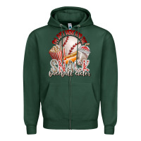 Sports Green i am just here for the snack baseball sister Zipper Hoodie - RacoonDesign
