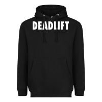 Black deadlift Heavyweight Hoodie - FloraArt