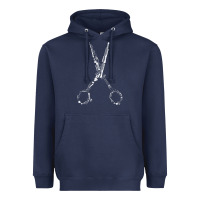 Navy Barber Hairdresser For Barbershop Owner Gift Haircut Stylist Heavyweight Hoodie - trangStudio