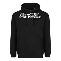Black Coca Collier Heavyweight Hoodie - FloraArt