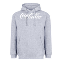 Heather Grey Coca Collier Heavyweight Hoodie - FloraArt