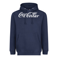 Navy Coca Collier Heavyweight Hoodie - FloraArt