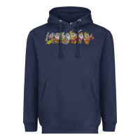 Navy Snow White And The Seven Dwarfs Marching In Line Heavyweight Hoodie - FloraArt
