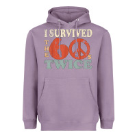 Lavender I Survived The Sixties 60s Twice Heavyweight Hoodie - FloraArt