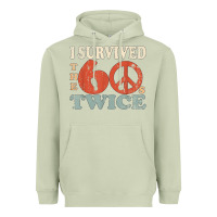 Matcha I Survived The Sixties 60s Twice Heavyweight Hoodie - FloraArt