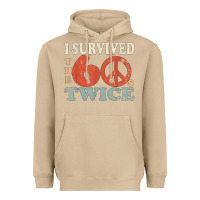 Mushroom I Survived The Sixties 60s Twice Heavyweight Hoodie - FloraArt