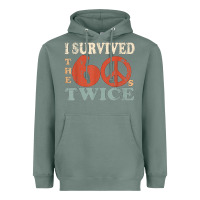 Sage I Survived The Sixties 60s Twice Heavyweight Hoodie - FloraArt