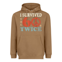 Toasted Coconut I Survived The Sixties 60s Twice Heavyweight Hoodie - FloraArt