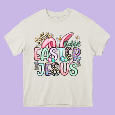 Silly Rabbit Easter Jesus Heavy Core Tee Designed By Artiststas