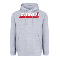 Heather Grey case-ih Heavyweight Hoodie - FloraArt