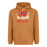 Meerkat boat norwegian flag norway viking ship norway Heavyweight Hoodie - FloraArt
