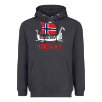 Boat Norwegian Flag Norway Viking Ship Norway Heavyweight Hoodie | Teevron