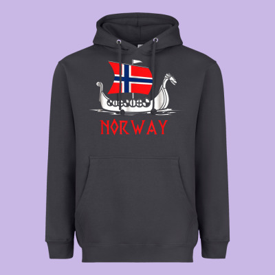 Boat Norwegian Flag Norway Viking Ship Norway Heavyweight Hoodie Designed By Floraart