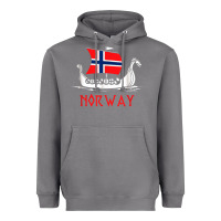 Storm boat norwegian flag norway viking ship norway Heavyweight Hoodie - FloraArt