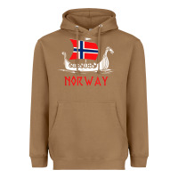 Toasted Coconut boat norwegian flag norway viking ship norway Heavyweight Hoodie - FloraArt