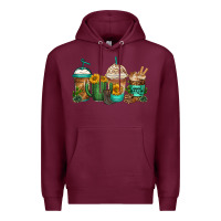 Burgundy desert darlin coffee cups Premium Hoodie - Jasminsmagicworld