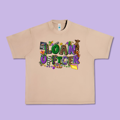 Loan Officer Mardi Gras Cowgirl Urban Heavy Tee Designed By Cowgirlartshop
