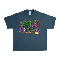 Midnight Navy loan officer mardi gras cowgirl Urban Heavy Tee - CowGirlArtShop