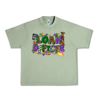 Oil Green loan officer mardi gras cowgirl Urban Heavy Tee - CowGirlArtShop