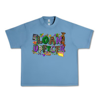 Pebble Blue loan officer mardi gras cowgirl Urban Heavy Tee - CowGirlArtShop