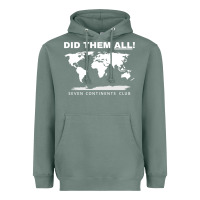 Sage Seven Continents Shirt Heavyweight Hoodie - FloraArt