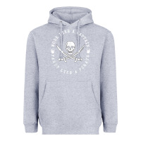 Heather Grey Work like a captain party like a pirate Heavyweight Hoodie - FloraArt