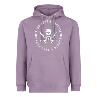Lavender Work like a captain party like a pirate Heavyweight Hoodie - FloraArt