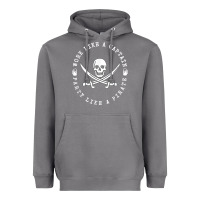Storm Work like a captain party like a pirate Heavyweight Hoodie - FloraArt