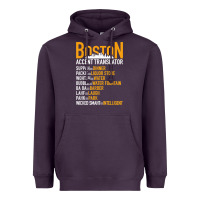 Plum wicked smaht boston accent translator bostonians gifts shirt Heavyweight Hoodie - FloraArt