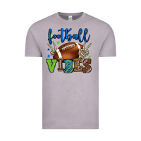 Vintage Zinc Football vibes green and blue Vintage Tee - HowdyJamesFarm