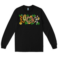 Black Western lucky St. Patrick's Day Long Sleeve Tee - CowGirlArtShop
