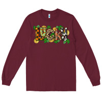 Burgundy Western lucky St. Patrick's Day Long Sleeve Tee - CowGirlArtShop
