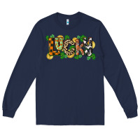 Navy Western lucky St. Patrick's Day Long Sleeve Tee - CowGirlArtShop