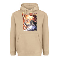 Mushroom Clash of the Titans (Transparent) Heavyweight Hoodie - ArtMosaic