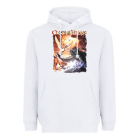 White Clash of the Titans (Transparent) Heavyweight Hoodie - ArtMosaic