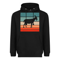 Black goat goats retro style vintage 140 goat lover Heavyweight Hoodie - ArtMosaic