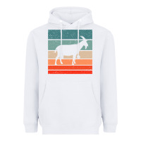 White goat goats retro style vintage 140 goat lover Heavyweight Hoodie - ArtMosaic