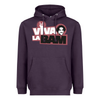 Plum viva la bam Heavyweight Hoodie - ArtMosaic