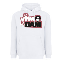 White viva la bam Heavyweight Hoodie - ArtMosaic