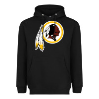 Black the indian red skins clasic Heavyweight Hoodie - ArtMosaic