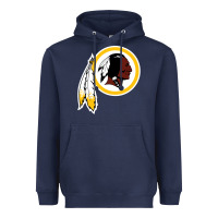 Navy the indian red skins clasic Heavyweight Hoodie - ArtMosaic
