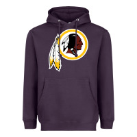 The Indian Red Skins Clasic Heavyweight Hoodie | Teevron