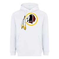 White the indian red skins clasic Heavyweight Hoodie - ArtMosaic