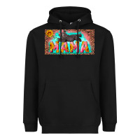 Black mama with baby bear and leopard license plate Heavyweight Hoodie - Artiststas