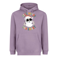 Lavender funny groovy stay merry and bright christmas santa claus t shirt Heavyweight Hoodie - ArtMosaic