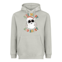 Moon Dust funny groovy stay merry and bright christmas santa claus t shirt Heavyweight Hoodie - ArtMosaic