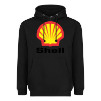 Black Copy of shell gasoline Heavyweight Hoodie - ArtMosaic