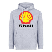 Heather Grey Copy of shell gasoline Heavyweight Hoodie - ArtMosaic