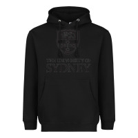 Black The University of Sydney Heavyweight Hoodie - ArtMosaic