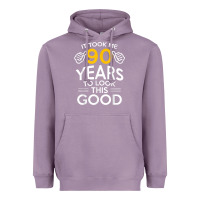 Lavender 90th Birthday Gift Took Me 90 Years 90 Year Old Heavyweight Hoodie - trangStudio